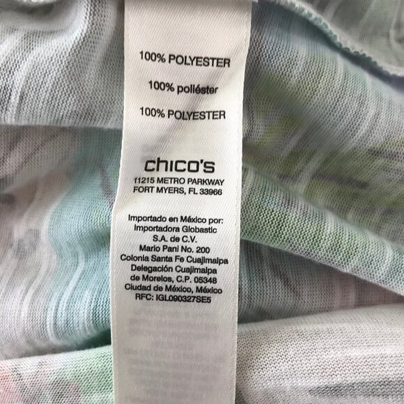 Chico's Beach Scene Blouse Top - Picture 11 of 12